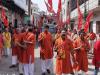 बरेली: हनुमान जयंती के अवसर पर राधाकृष्ण मंदिर से निकली शोभायात्रा