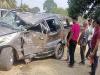 मुरादाबाद: दीवार से टकराई कार, दूल्हा-दुल्हन सहित सात घायल