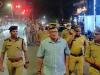 लखनऊ पुलिस कमिश्नर ने पैदल मार्च कर जांची सुरक्षा व्यवस्था, पुलिस कर्मियों को दिये उचित दिशा-निर्देश