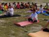 अयोध्या: विश्व योग दिवस कार्यक्रम से पहले योगा का पूर्वाभ्यास हुआ प्रारंभ