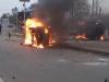 नूपुर शर्मा टिप्पणी: हावड़ा में बवाल, प्रदर्शनकारियों ने पुलिस की गाड़ी में लगाई आग, दक्षिण पूर्व रेलवे सेवा भी बंद