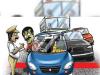 रुद्रपुर: नशे में धुत कार चालक ने SP City की गाड़ी को मारी टक्कर, फिल्मी अंदाज में पुलिस ने पकड़ा