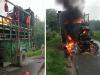 रामपुर : ट्रैक्टर-ट्रॉली के नीचे आने से बाइक सवार कांवड़िए की मौत, गुस्साए साथियों ने ट्रैक्टर-ट्रॉली में लगाई आग