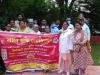 लखनऊ : मांगों को लेकर पीजीआई नर्सों ने की आम सभा, पुलिस की मौजूदगी पर जताई नाराजगी