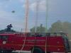 मुरादाबाद: पुलिस के पीआरवी वाहनों में किया तिरंगा पास्ट मार्च, दमकल में पानी से बनाया तिरंगा