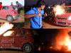 Video Diwali Special: एक लाख पटाखे डालकर कार में लगा दी आग, इलाका धुआं-धुआं