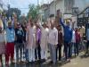 अयोध्या: जलभराव का स्थाई समाधान न होने से नाराज लोगों ने किया प्रदर्शन