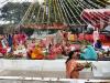 छठ पूजा : रूपापुर चीनी मिल में उगते सूरज को अर्घ्य देकर मनाया गया त्योहार