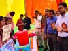 सीतापुर: टीएलएम मेले में दिखी बच्चो की प्रतिभा, बीएसए ने की बच्चों से बातचीत