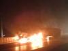 मुरादाबाद: शॉर्ट सर्किट से लगी ट्रक मे आग, जलकर हुआ राख, मची अफरा-तफरी