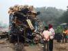 कानपुर: तेज रफ्तार ट्रक ने खड़े कंटेनर में मारी टक्कर, एक की मौत