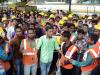 तेलंगाना : Metro Rail कर्मियों का प्रदर्शन, वेतन वृद्धि की मांग