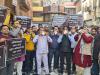 मथुरा: आंदोलनकारियों ने शंख बजाकर अनोखे तरीके से किया कॉरिडोर का विरोध 