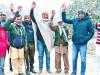 गदरपुरः नाहल पुल के पुनर्निर्माण की मांग को लेकर ग्रामीणों का प्रदर्शन