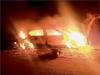 गौतम बुद्ध नगर में पेड़ से टकराकर  Mercedes Car में लगी आग, चालक की जलकर मौत