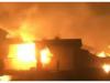 गदरपुरः गोदाम में आग लगने से लाखों रुपए के नुकसान का आशंका