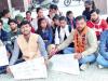 काशीपुरः एबीवीपी ने कॉलेज में दिया सांकेतिक धरना, कई मांगे पूरी करने की उठाई मांग