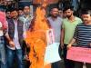 रामनगर: छात्र नेताओं ने फूंका सीओ और कोतवाल का पुतला    