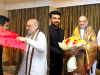 अमित शाह ने चिरंजीवी और राम चरण से मुलाकात कर दी ऑस्कर जीत की बधाई 