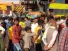 संभल: छुट्टा गोवंश बचाने में पलटी डग्गामार बस, 12 यात्री घायल