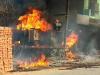रुद्रपुर: ट्रांसफार्मर में लगी आग, दुकानों में मची भगदड़