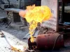 गदरपुर: गैस सिलेंडर में लगी आग, तीन लोग झुलसे 