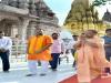वाराणसी : एक दिवसीय दौरे पर वाराणसी पहुंचे सीएम, मंदिरों में दर्शन-पूजन के बाद में जनसभा को किए संबोधित
