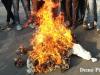 बाजपुर: कुश्ती संघ के अध्यक्ष का पुतला किया दहन 
