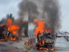 देहरादून: ट्रक की टक्कर से कार में लगी आग, 4 लोगों की दर्दनाक मौत