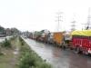 जम्मू में भारी बारिश, जम्मू-श्रीनगर राष्ट्रीय राजमार्ग पर यातायात ठप