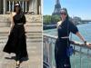 Karisma Kapoor Photos : ब्लैक ड्रेस में काफी खूबसूरत लग रहीं करिश्मा कपूर, एफिल टावर के सामने दिए पोज