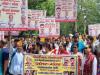 दिल्ली के जंतर-मंतर पर जुटे हजारों कर्मचारी, पुरानी पेंशन बहाली समेत अन्य मांगों के लिए निकाली रैली