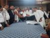 मुरादाबाद: हापुड़ में अधिवक्ताओं पर लाठीचार्ज के विरोध में वकीलों का प्रदर्शन