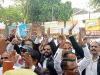 मुरादाबाद : हापुड़ में अधिवक्ताओं पर लाठीचार्ज के विरोध में सड़क पर उतरे वकील, की जमकर नारेबाजी 