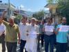 अल्मोड़ा: घरों और दुकानों के ध्वस्तीकरण के विरोध में प्रदर्शन 