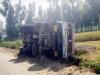काशीपुर: पुलिस के डर से रेत भरे ट्रक से कूद गया चालक