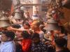 फिरोजाबाद : नवरात्रि की शुरुआत पर मंदिरों में उमड़ी भक्तों की भीड़