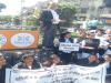 मुरादाबाद: पश्चिमी उत्तर प्रदेश में हाईकोर्ट बेंच के लिए अधिवक्ताओं ने जुलूस निकालकर किया प्रदर्शन 