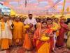 बहराइच: महिलाओं ने निकाली कलश यात्रा,  राम कथा और पांच कुंडीय गायत्री महायज्ञ का हुआ शुभारंभ