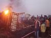 प्रयागराज: नवाबगंज में हाइवे पर धू-धूकर जला ट्रक, भीषण आग में जिंदा जले ड्राइवर-खलासी