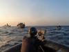 अरब सागर में लाइबेरिया के ध्वज वाले अपहृत जहाज की निगरानी कर रही भारतीय नौसेना