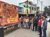 रामपुर: श्रीराम की प्राण प्रतिष्ठा पर निकाली ध्वज यात्रा, हुई जमकर आतिशबाजी