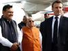 फ्रांस के राष्ट्रपति मैक्रों पहुंचे जयपुर, सीएम, विदेश मंत्री और राज्यपाल ने किया स्वागत 