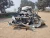 शाहजहांपुरः ट्रैक्टर-ट्राली ने कार को टक्कर मारी, पोस्टमास्टर की मौत, पांच घायल