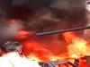 प्रयागराज: खुल्दाबाद थाना परिसर में लगी भीषण आग, 16 गाड़ियां जलकर राख