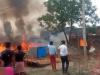 लखीमपुर-खीरी: बालूडीह में अज्ञात कारणों से लगी आग, कई घर खाक 