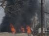 बरेली: परसाखेड़ा में फोम फैक्ट्री में लगी आग, लाखों का सामान जला