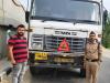 काशीपुर में नंबर प्लेट छिपाने पर 12 डंपर सीज, 25 का चालान