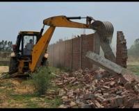 मुरादाबाद: पाकबड़ा में अवैध निर्माण पर चला एमडीए का बुलडोजर