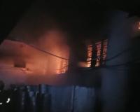 मुरादाबाद : एक्सपोर्ट फर्म में लगी आग, लाखों का सामान जलकर राख